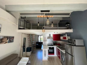 Le chant des Cigales STUDIO Duplex climatisé près des plages